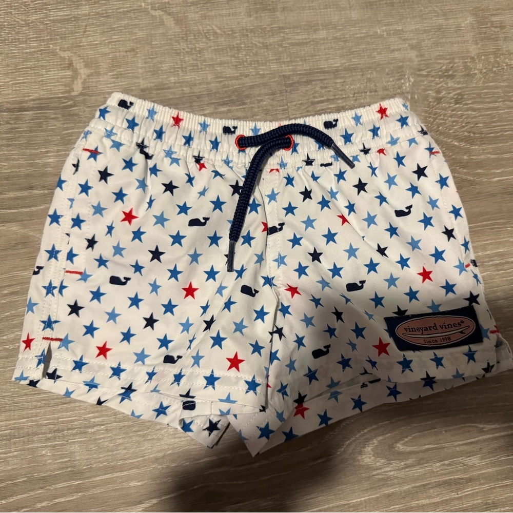 Vineyard Vines Star Print Swim Shorts